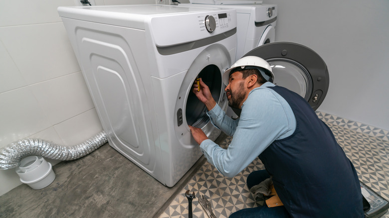 San Pedro washer- dryer installation